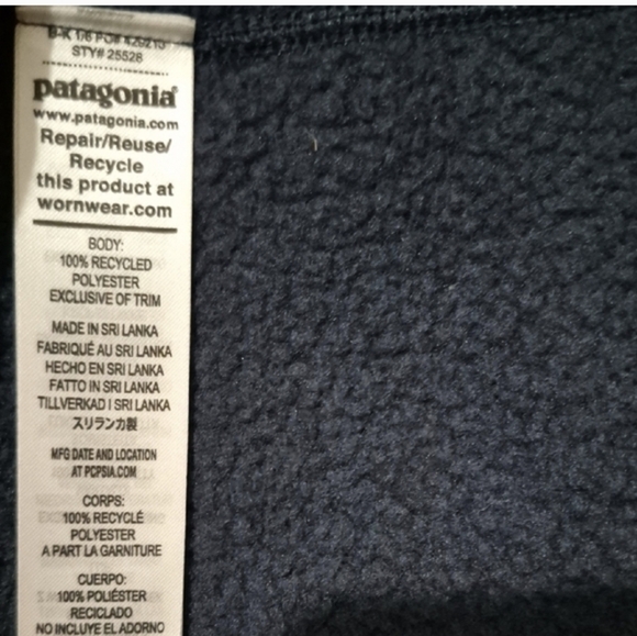 Patagonia Dark Blue Fleece Jacket - Picture 5 of 6